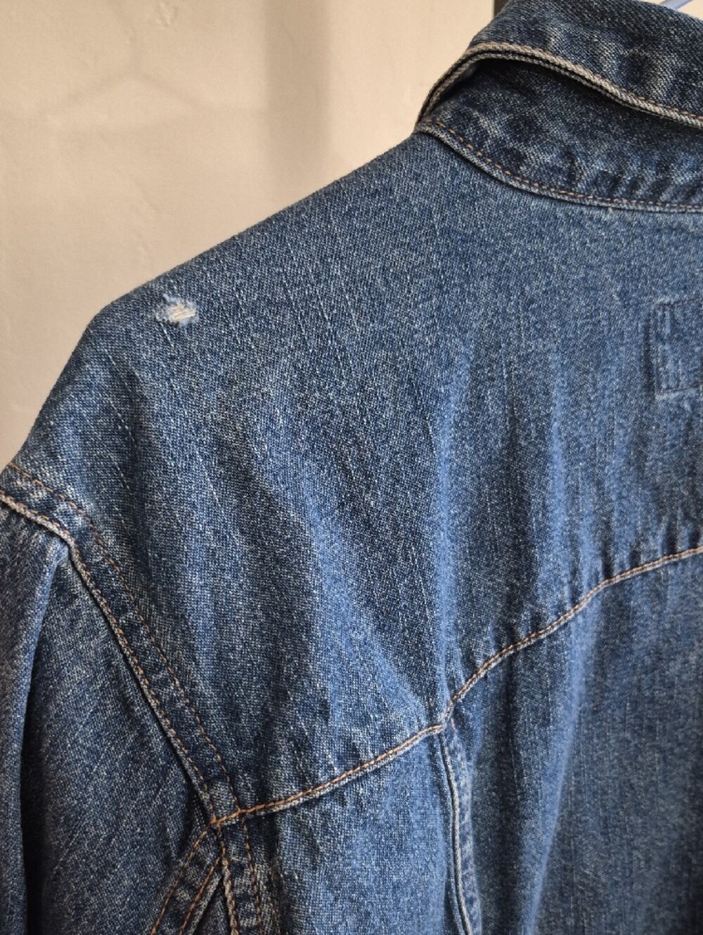 SONOMA Classic Boxy Jean Jacket in Medium Blue Denim Size XL - Picture 5 of 11